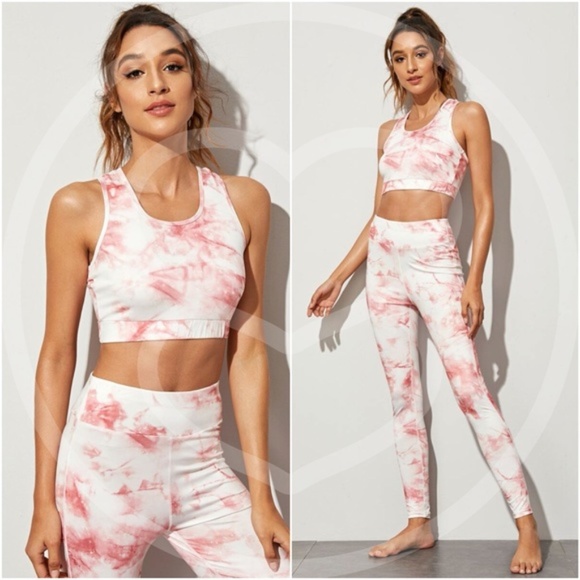Tie dye Work out leggings Set - Picture 2 of 2
